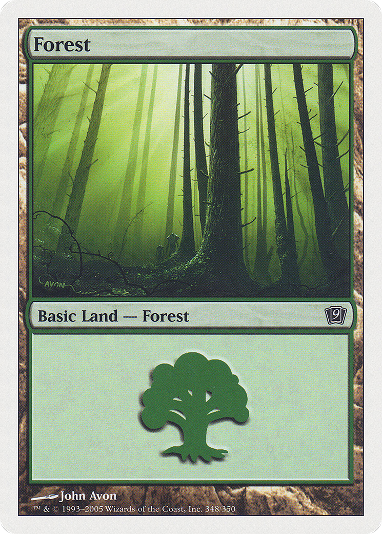 Forest (9ED-348) [9th Edition] Foil
