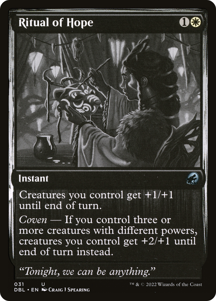 Ritual of Hope (DBL-031) [Innistrad: Double Feature] Foil