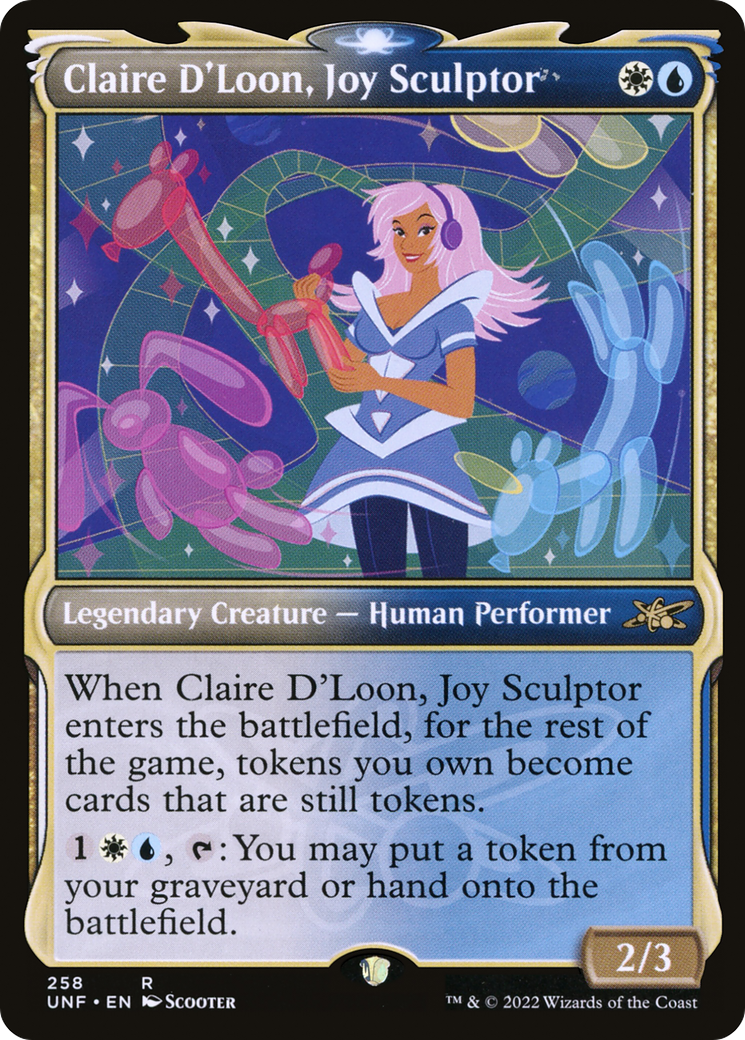 Claire D'Loon, Joy Sculptor (Showcase) (UNF-258) [Unfinity]