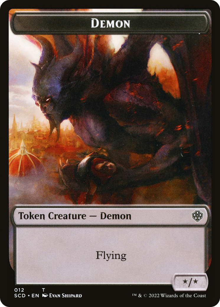 Demon (TSCD-012) [Starter Commander Deck Tokens] Foil