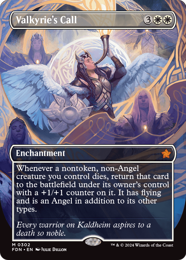 Valkyrie's Call (Borderless) (FDN-302) [Foundations] Foil