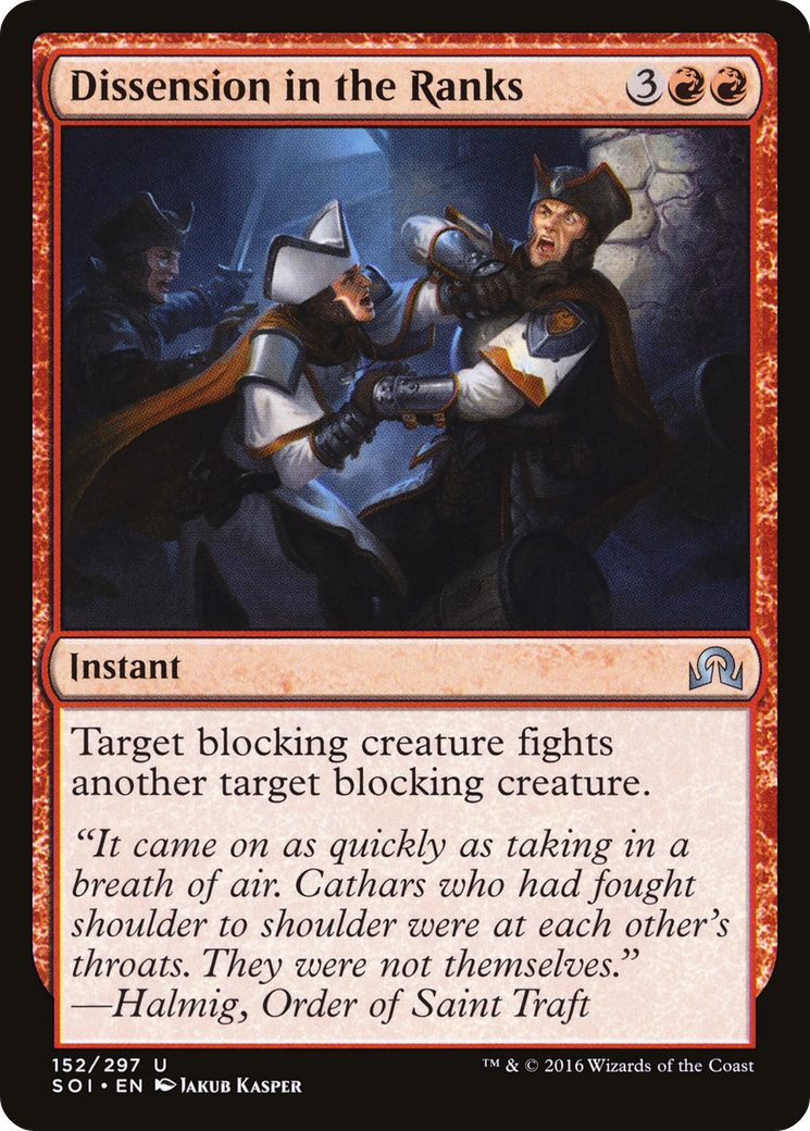 Dissension in the Ranks (SOI-152) [Shadows over Innistrad]