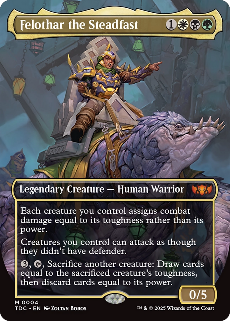 Felothar the Steadfast (Borderless) (TDC-004) [Commander: Tarkir: Dragonstorm]