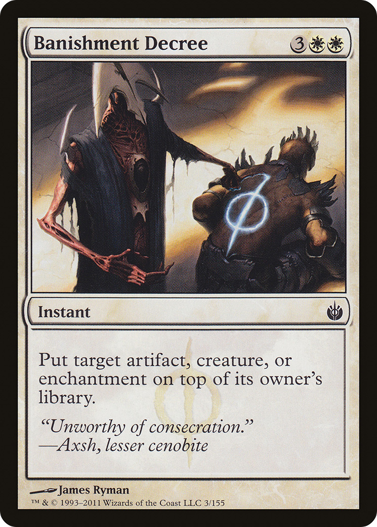 Banishment Decree (MBS-003) [Mirrodin Besieged] Foil
