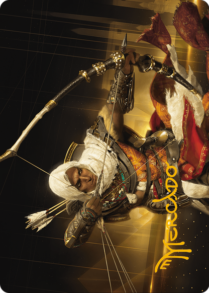Bayek of Siwa Art Card (Gold-Stamped Signature) (ASACR-016) (Borderless) [Assassin's Creed Art Series]