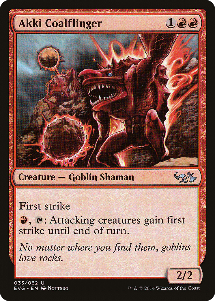 Akki Coalflinger (DD3-033) [Duel Decks Anthology: Elves vs. Goblins]