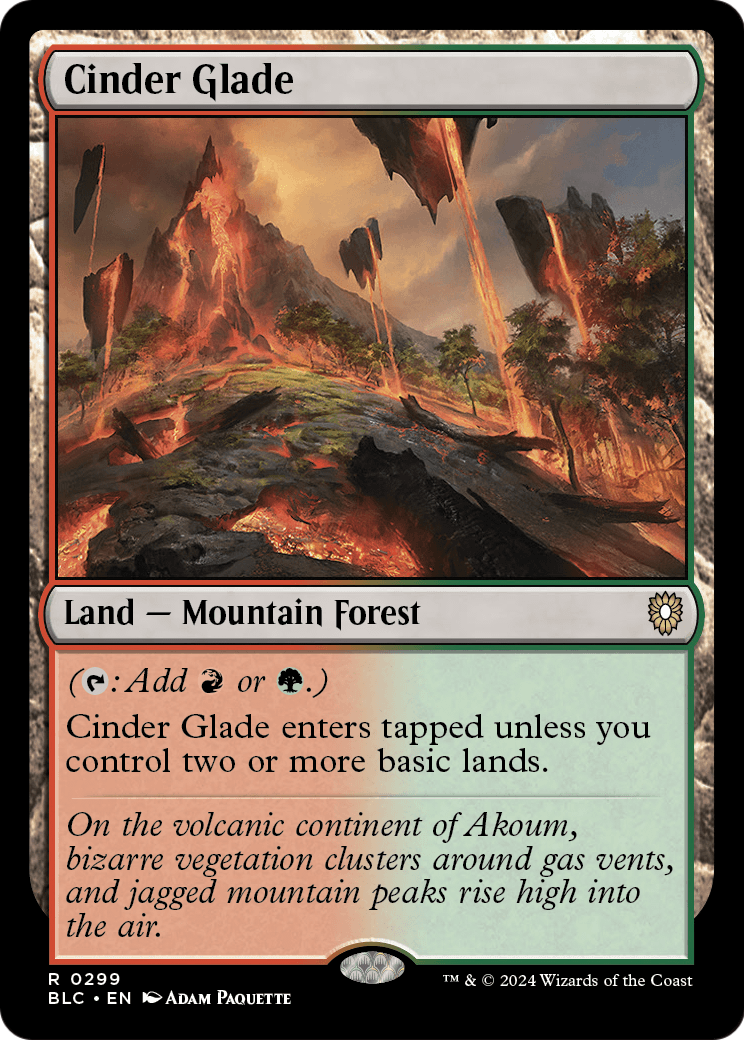 Cinder Glade (BLC-299) [Bloomburrow Commander]
