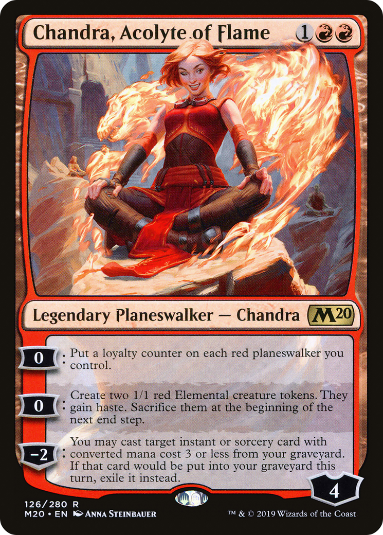Chandra, Acolyte of Flame (M20-126) [Core Set 2020] Foil