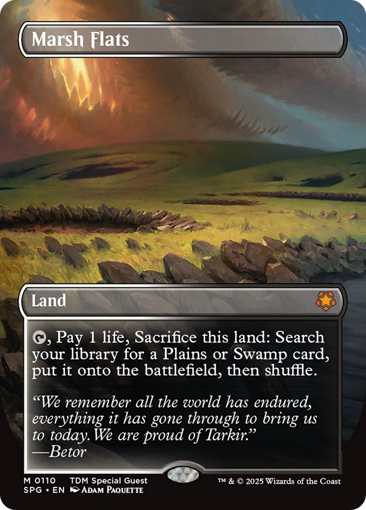Marsh Flats (Borderless) (SPG-110) [Special Guests] Foil