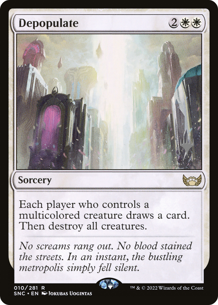 Depopulate (PPSNC-010) [Promo Pack: Streets of New Capenna Promos]