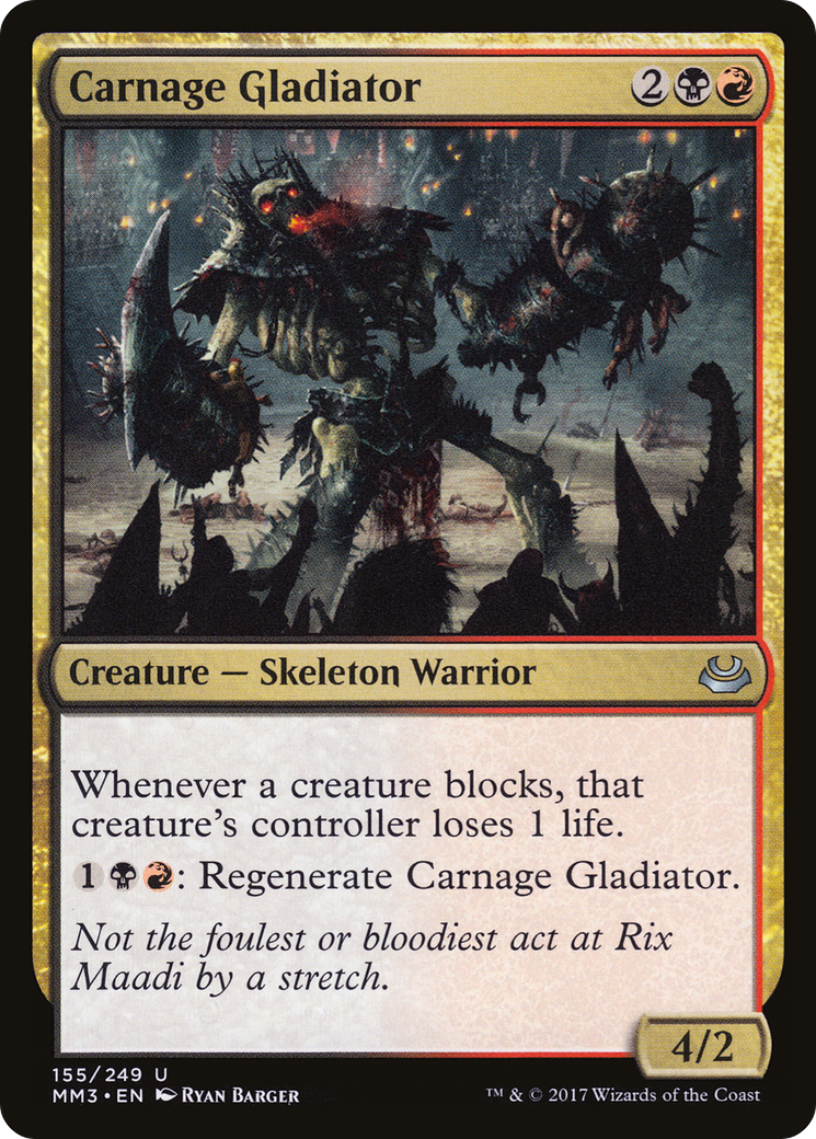 Carnage Gladiator (MM3-155) [Modern Masters 2017] Foil