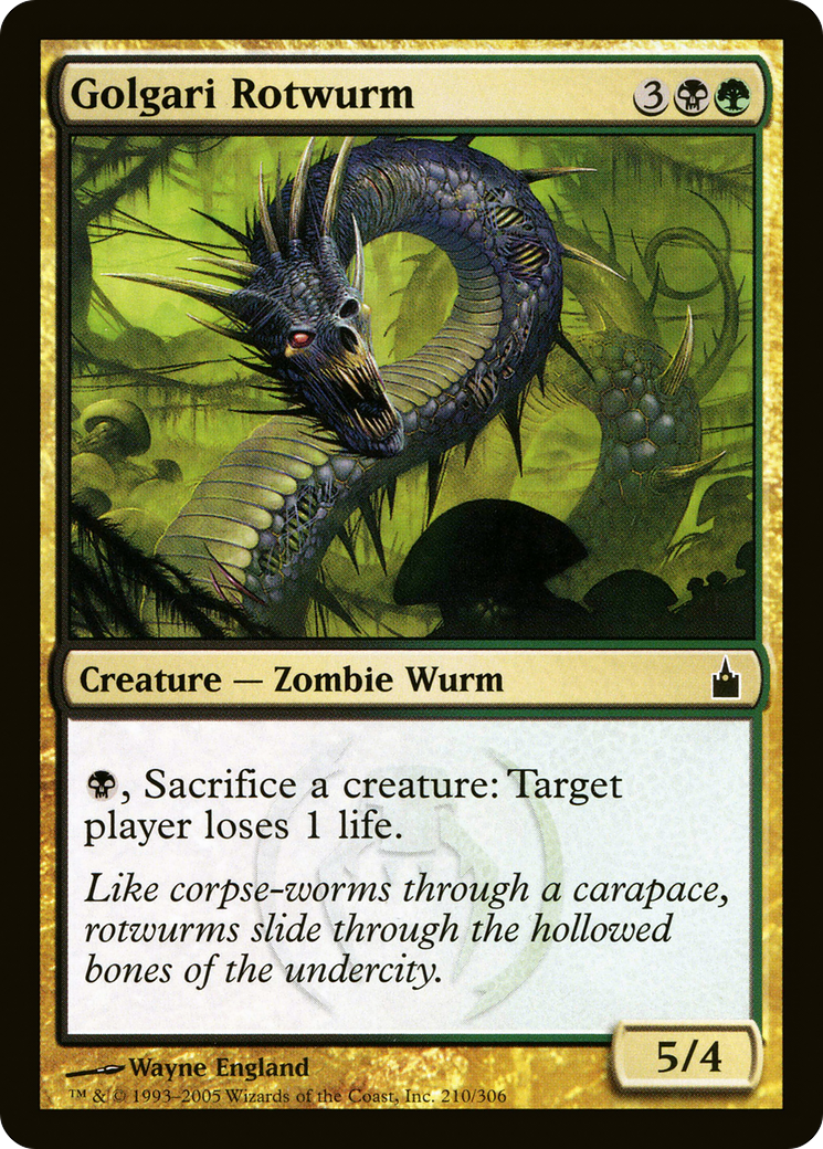 Golgari Rotwurm (RAV-210) [Ravnica: City of Guilds] Foil