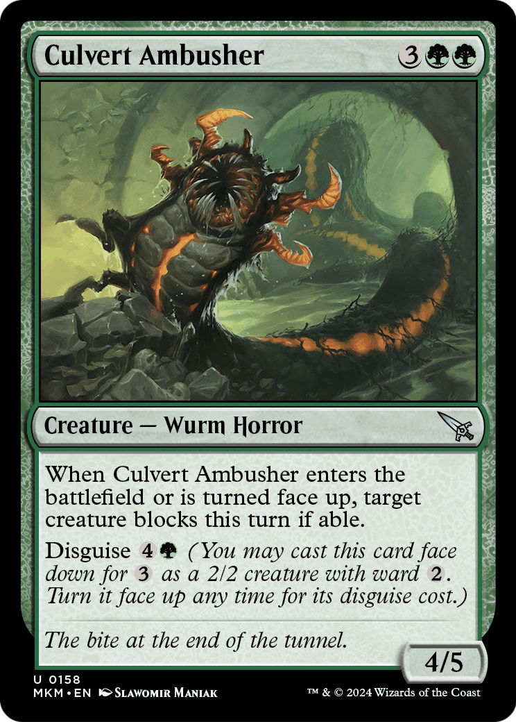Culvert Ambusher (MKM-158) [Murders at Karlov Manor]