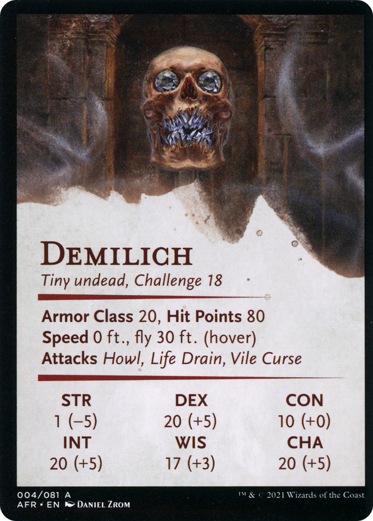 Demilich // Demilich (AAFR-004) (Borderless) [Adventures in the Forgotten Realms Art Series] Foil
