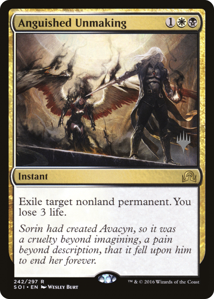 Anguished Unmaking (PPTHB-242) [Promo Pack: Shadows over Innistrad Promos]