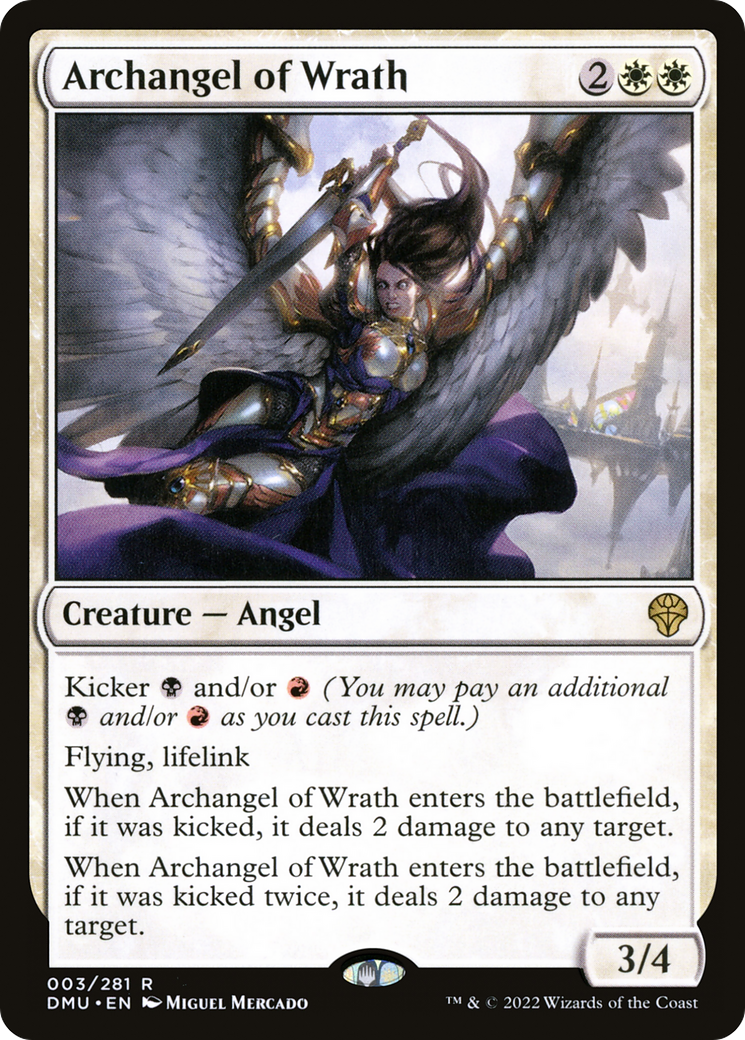 Archangel of Wrath (DMU-003) [Dominaria United] Foil
