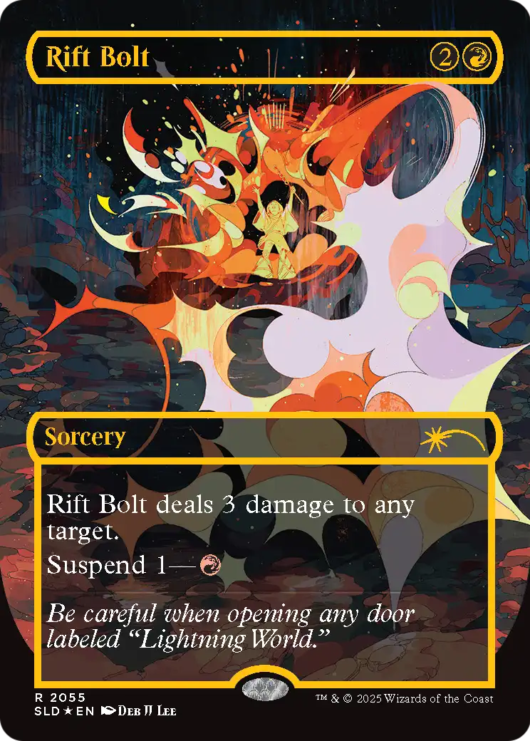 Rift Bolt (SLD-2055) (Borderless) [Secret Lair Drop] Foil