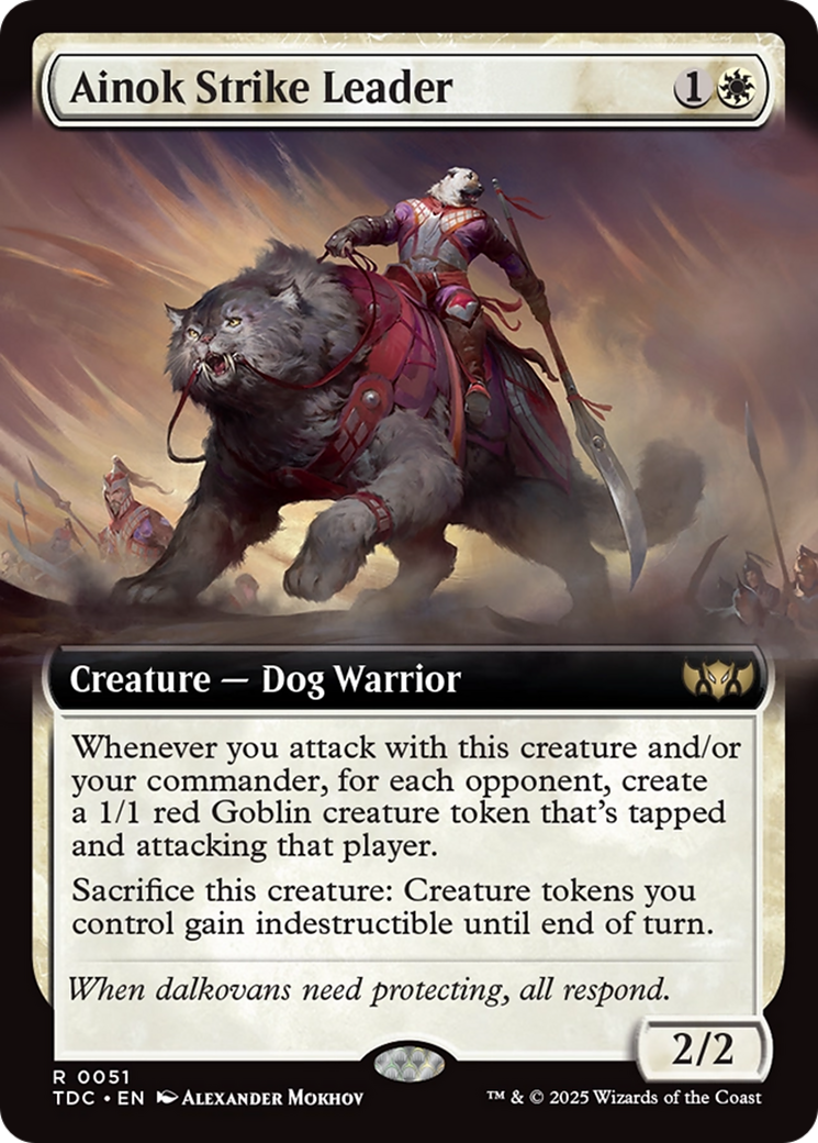 Ainok Strike Leader (Extended Art) (TDC-051) [Commander: Tarkir: Dragonstorm]