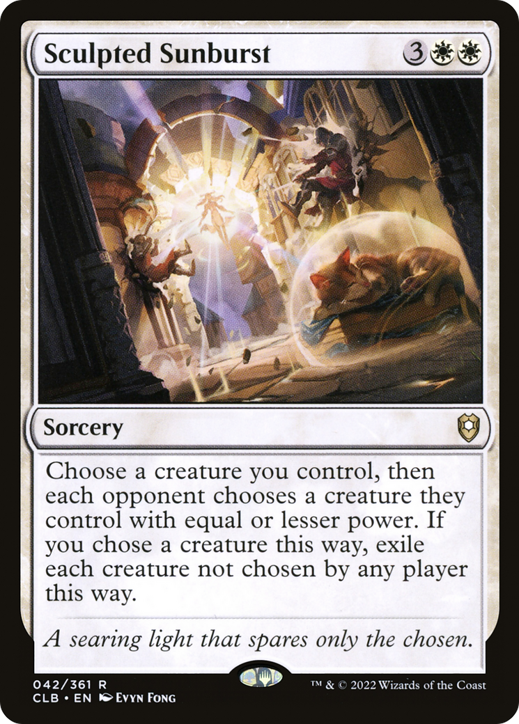 Sculpted Sunburst (CLB-042) [Commander Legends: Battle for Baldur's Gate]