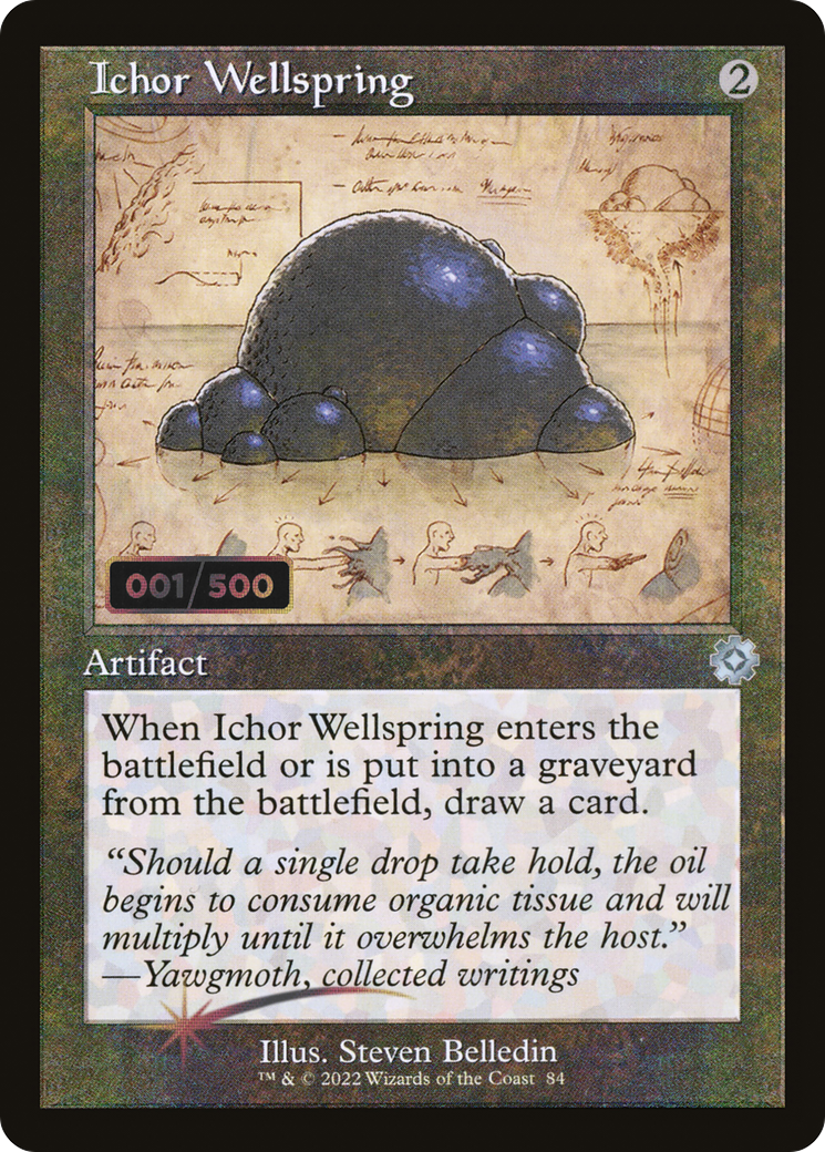 Ichor Wellspring (Schematic) (Serial Numbered) (BRR-084) [The Brothers' War Retro Artifacts] Foil