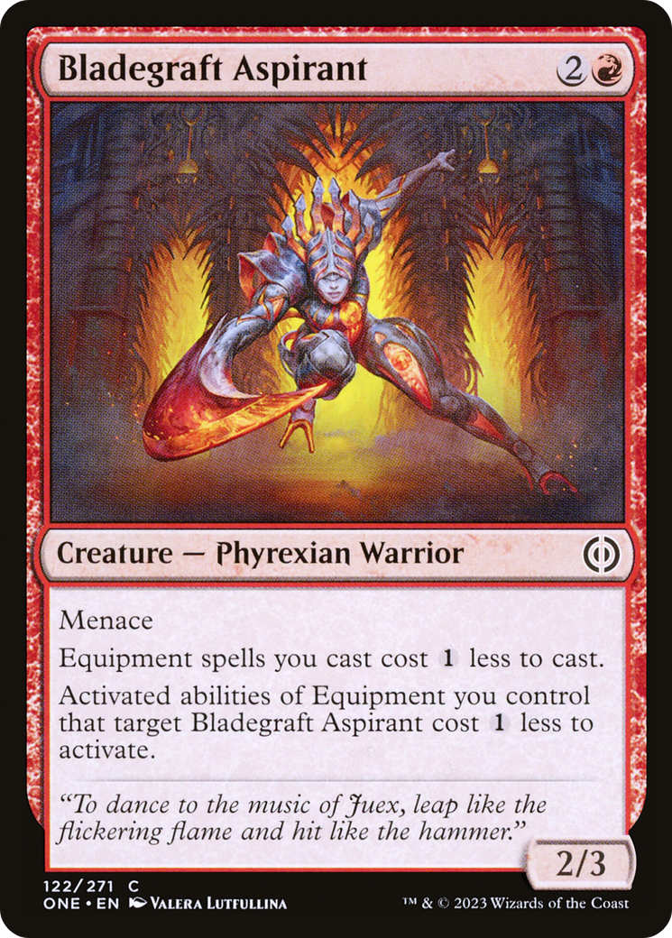 Bladegraft Aspirant (ONE-122) [Phyrexia: All Will Be One] Foil