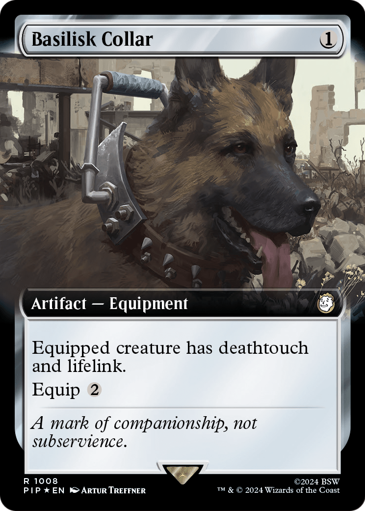 Basilisk Collar (Extended Art) (Surge Foil) (PIP-1008) [Fallout] Foil