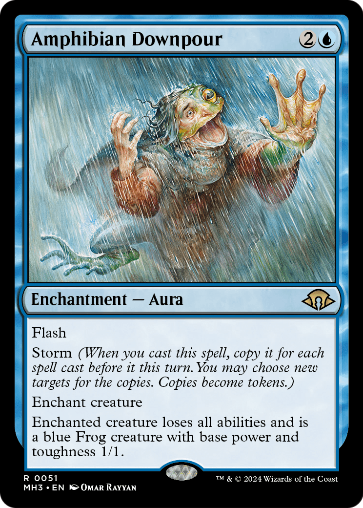 Amphibian Downpour (MH3-051) [Modern Horizons 3] Foil