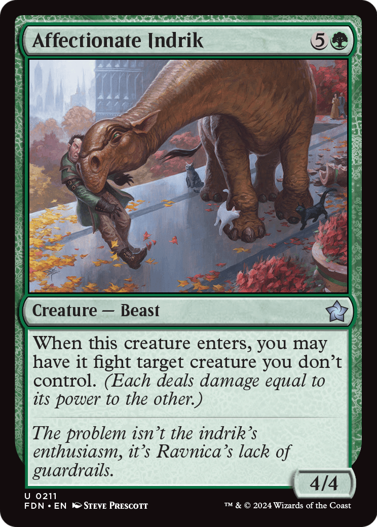 Affectionate Indrik (FDN-211) [Foundations] Foil