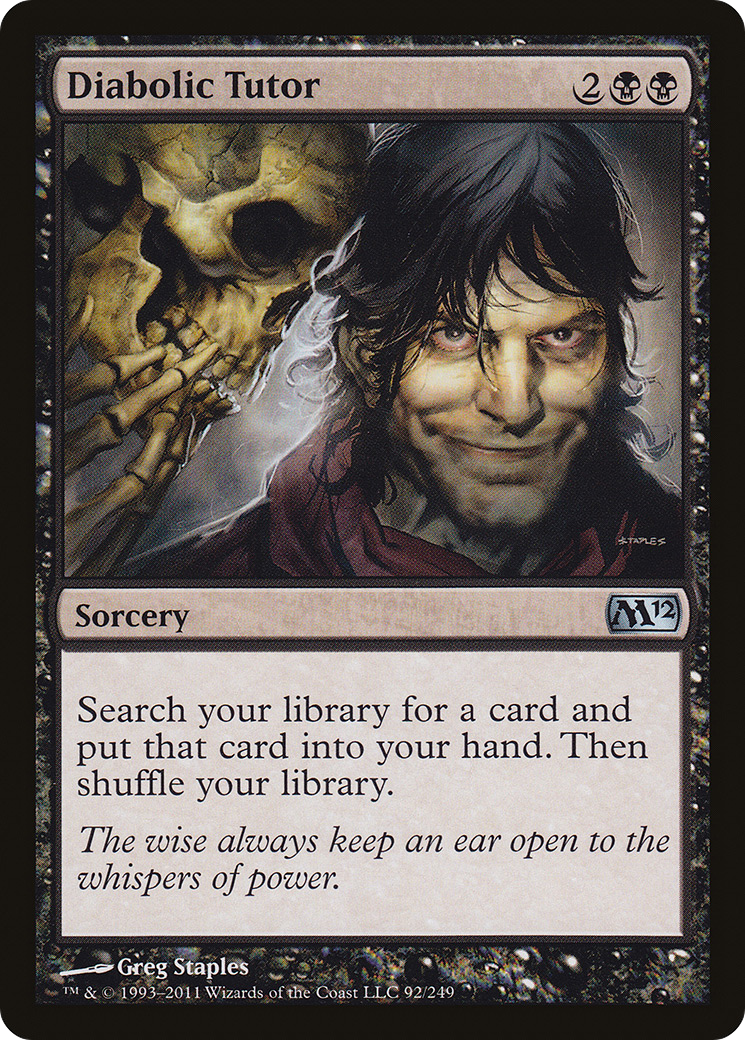 Diabolic Tutor (M12-092) [Magic 2012]