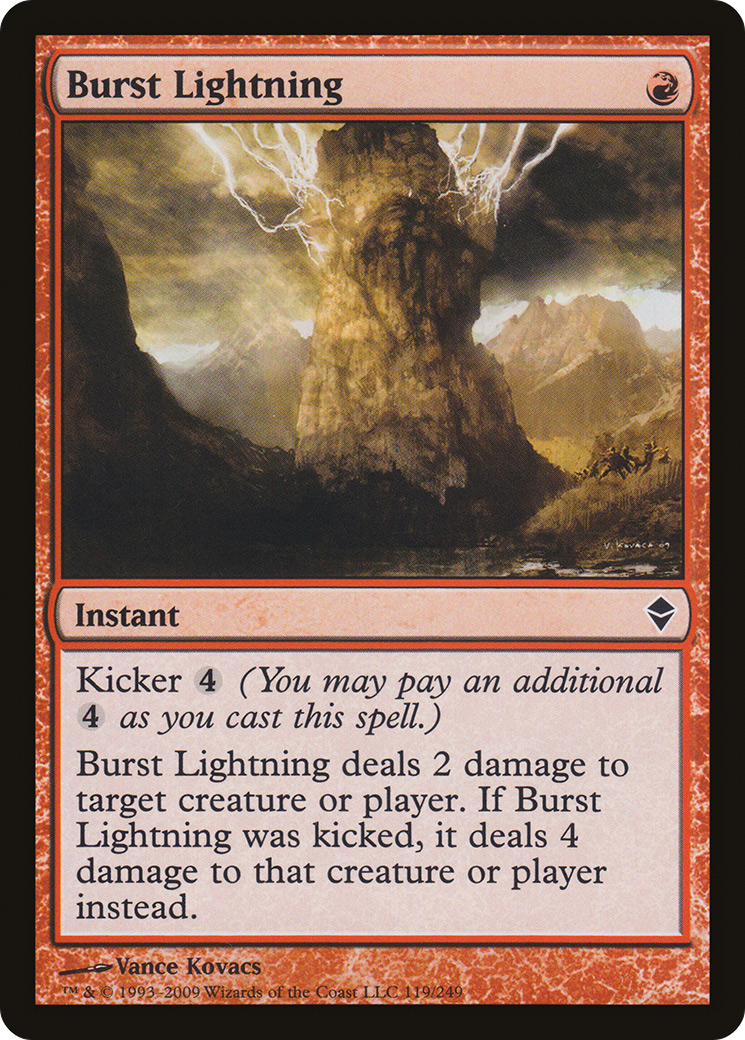 Burst Lightning (ZEN-119) [Zendikar] Foil