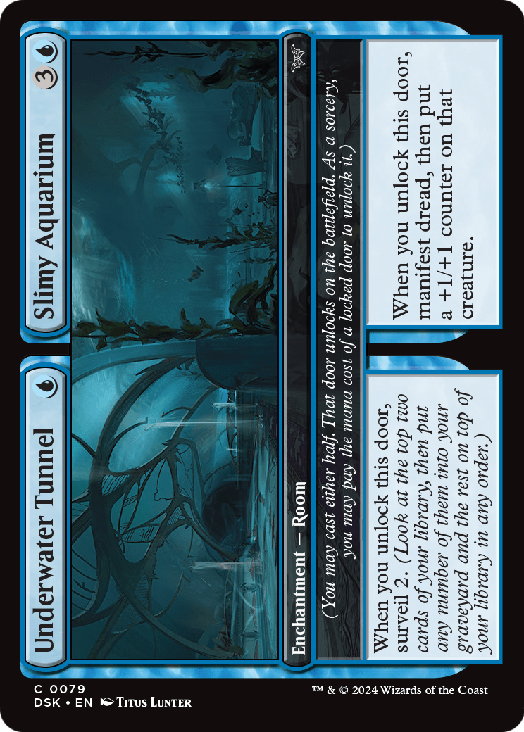 Underwater Tunnel // Slimy Aquarium (DSK-079) [Duskmourn: House of Horror]
