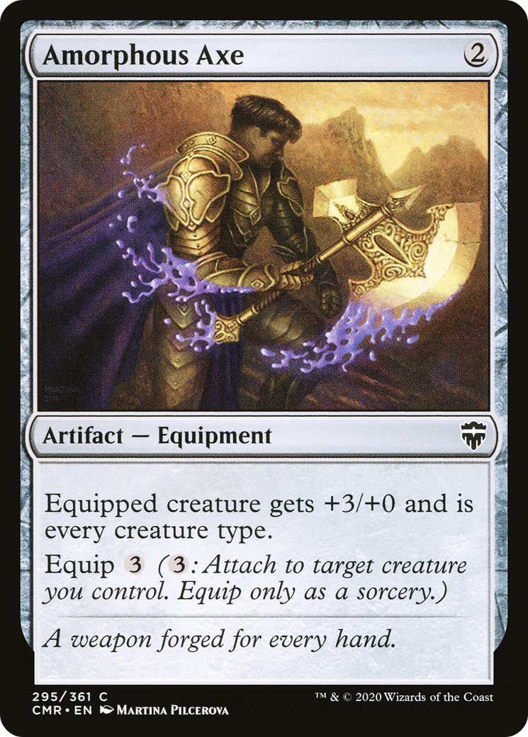 Amorphous Axe (CMR-295) [Commander Legends] Foil