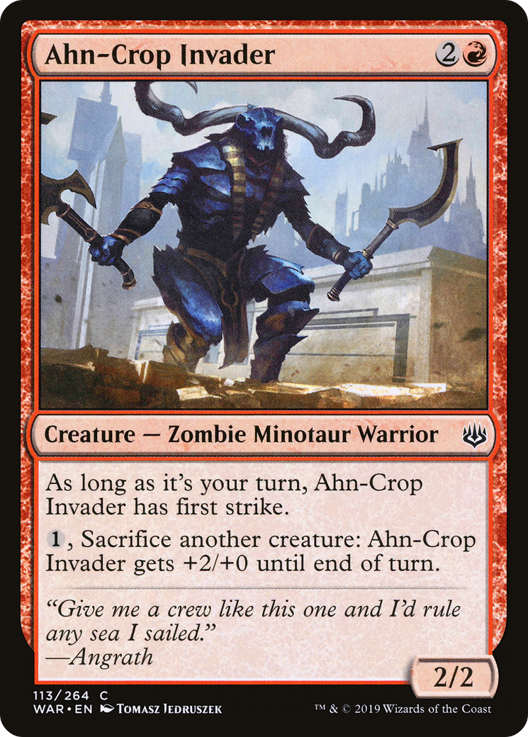 Ahn-Crop Invader (WAR-113) [War of the Spark] Foil
