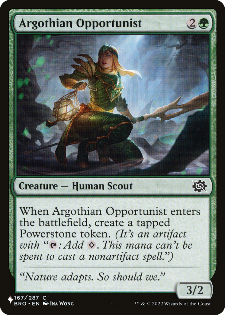Argothian Opportunist (LIST-BRO-167) [The List]