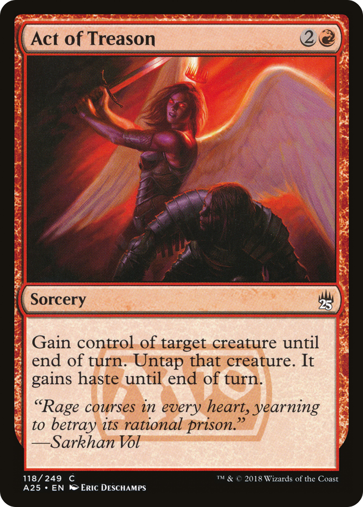 Act of Treason (A25-118) [Masters 25]