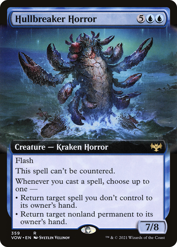 Hullbreaker Horror (Extended Art) (VOW-359) [Innistrad: Crimson Vow] Foil