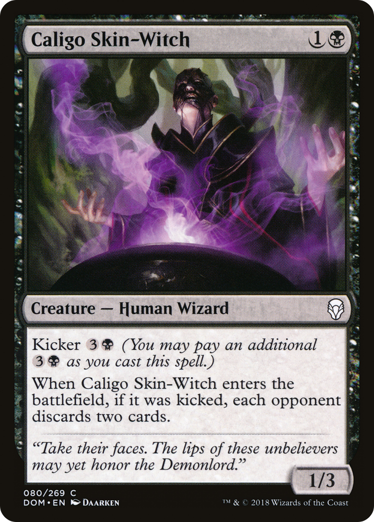 Caligo Skin-Witch (DOM-080) [Dominaria] Foil
