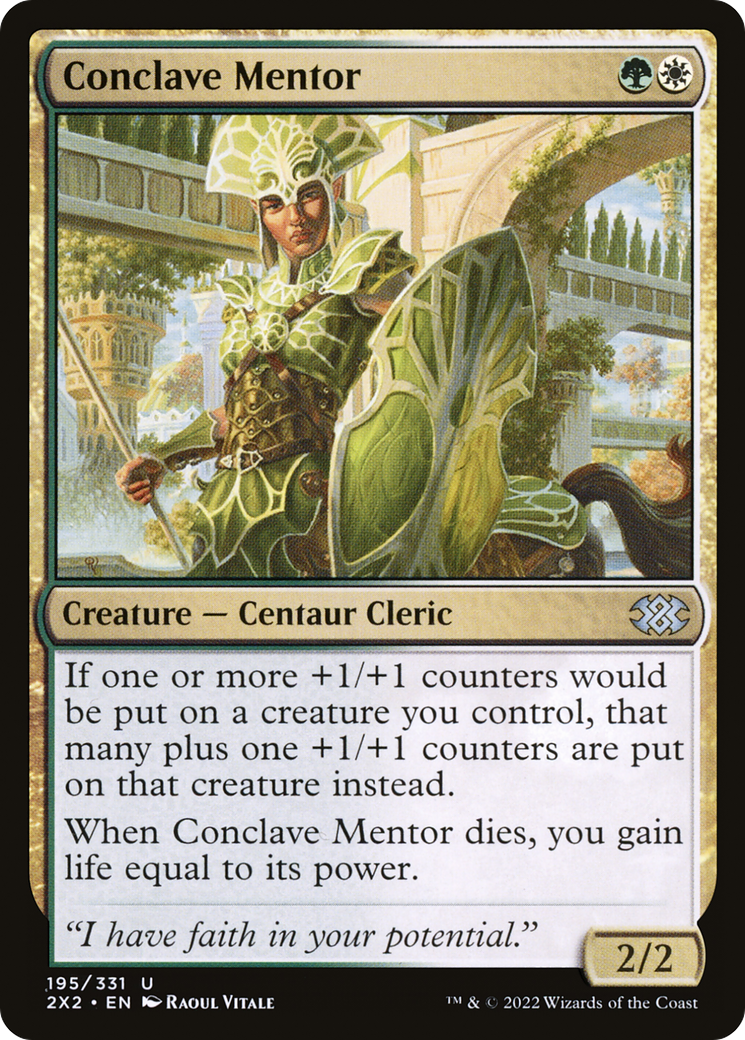 Conclave Mentor (2X2-195) [Double Masters 2022] Foil
