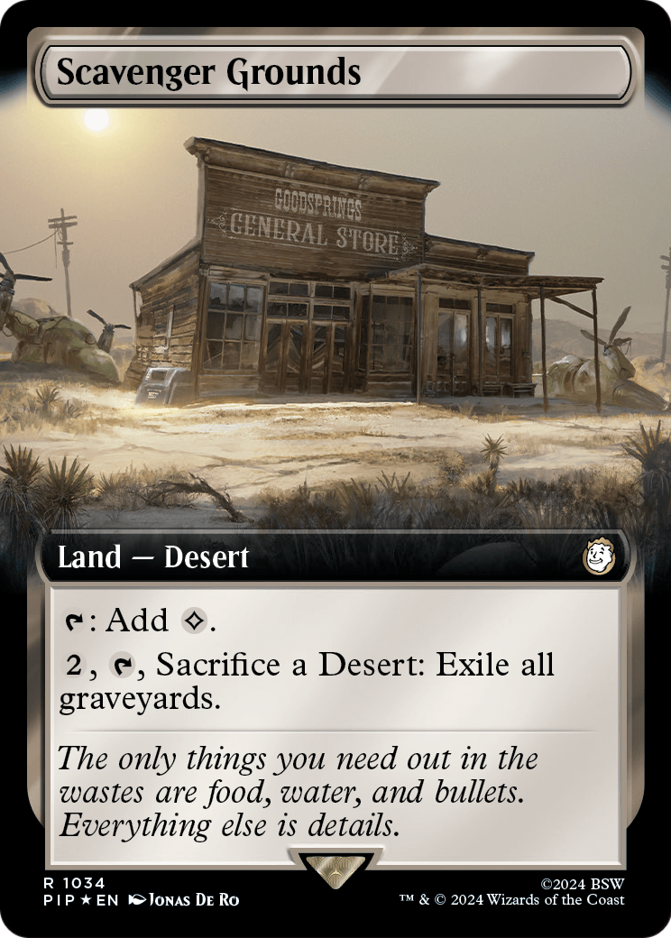 Scavenger Grounds (Extended Art) (Surge Foil) (PIP-1034) [Fallout] Foil