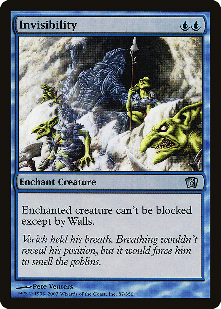 Invisibility (8ED-087) [8th Edition] Foil