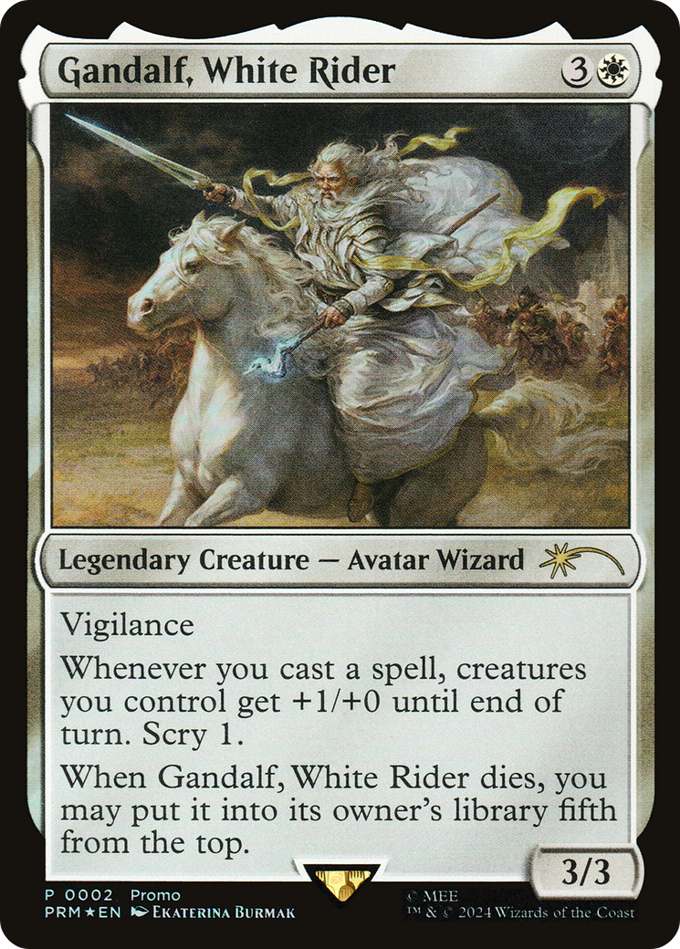 Gandalf, White Rider (UMP-002) [Tales of Middle-earth Deluxe Commander Kit] Foil