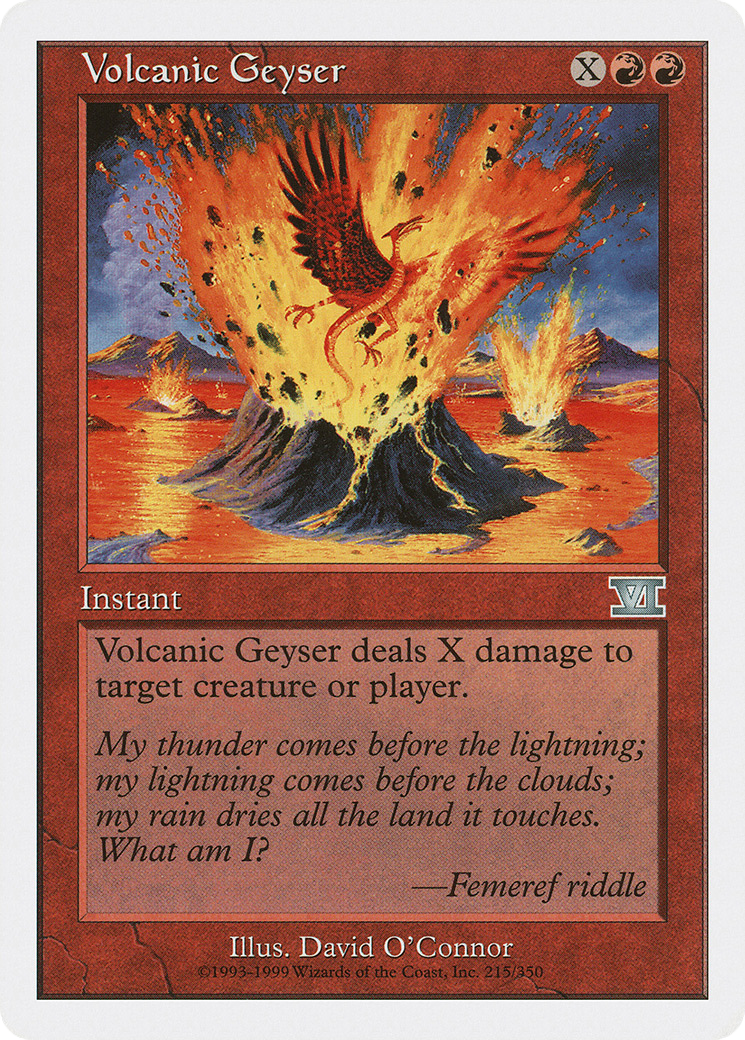 Volcanic Geyser (6ED-215) [Classic Sixth Edition]