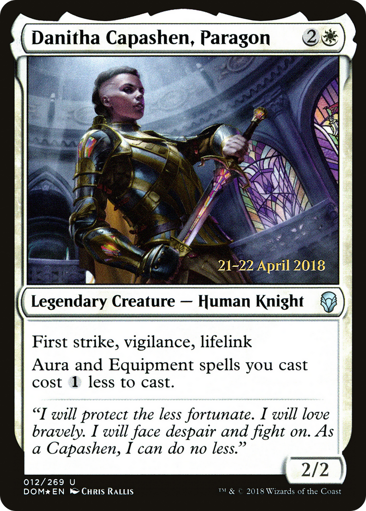 Danitha Capashen, Paragon (PRE-12S) [Dominaria Promos] Foil