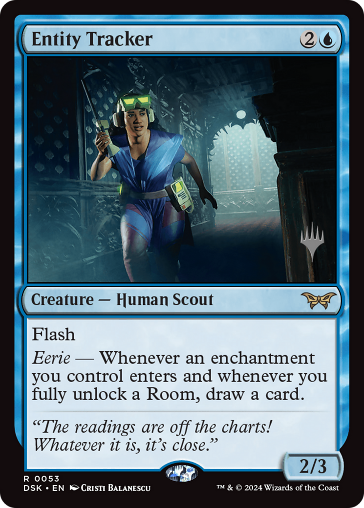 Entity Tracker (PPDSK-053) [Promo Pack: Duskmourn: House of Horror Promos] Foil