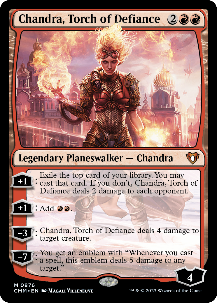 Chandra, Torch of Defiance (CMM-876) [Commander Masters]