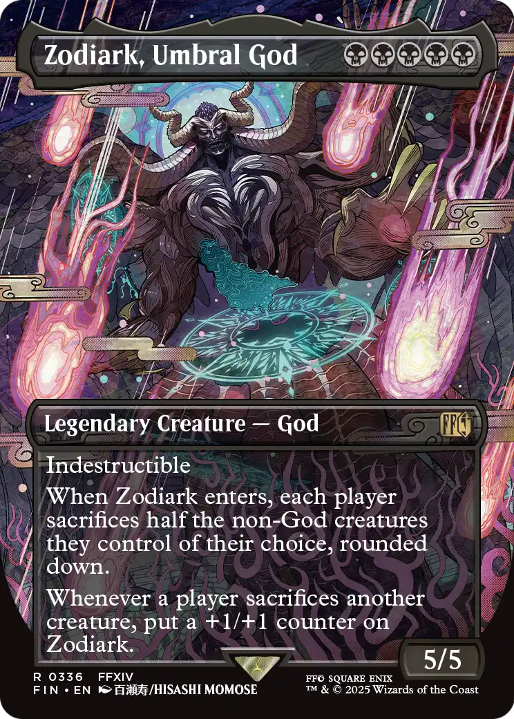 Zodiark, Umbral God (Borderless) (FIN-336) [FINAL FANTASY]