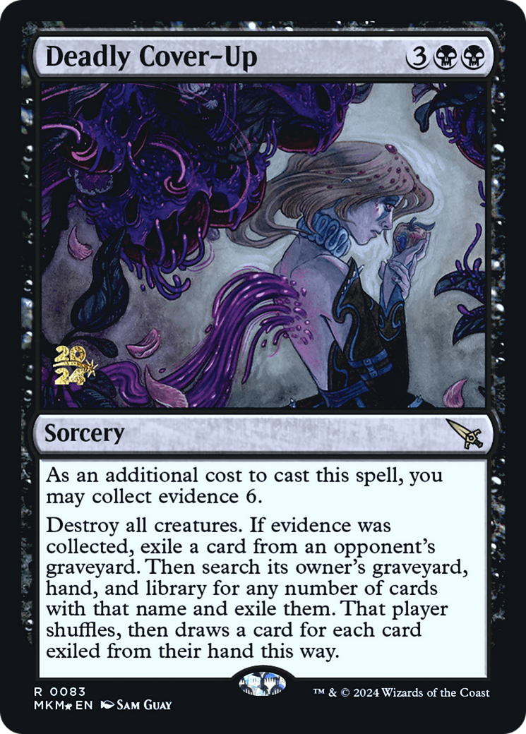 Deadly Cover-Up (PRE-083) [Murders at Karlov Manor Promos] Foil
