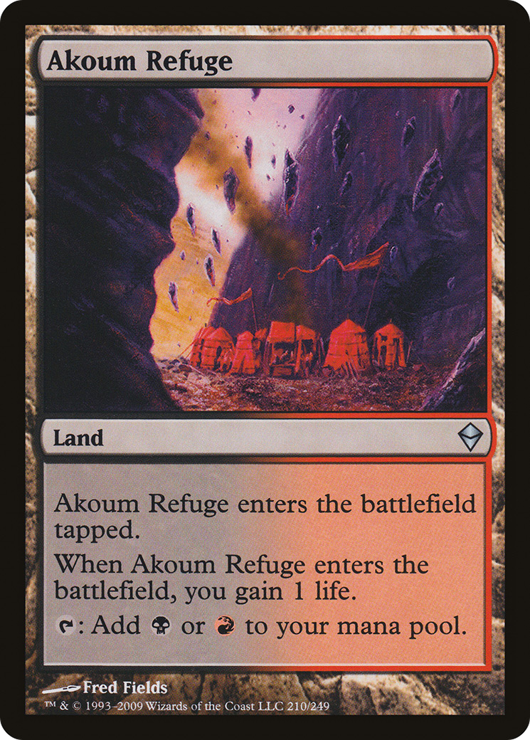 Akoum Refuge (ZEN-210) [Zendikar] Foil