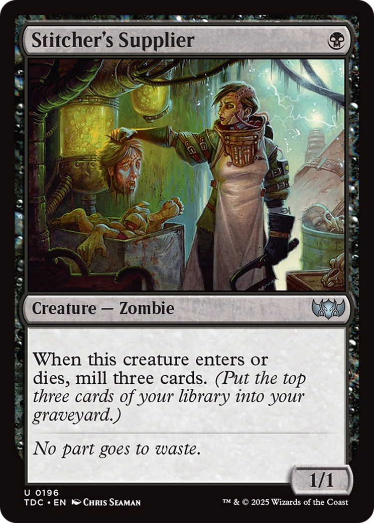 Stitcher's Supplier (TDC-196) [Commander: Tarkir: Dragonstorm]