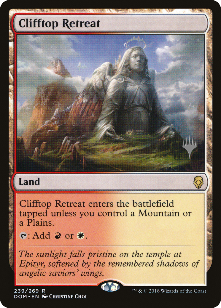Clifftop Retreat (PPM20-239) [Promo Pack: Dominaria Promos] Foil
